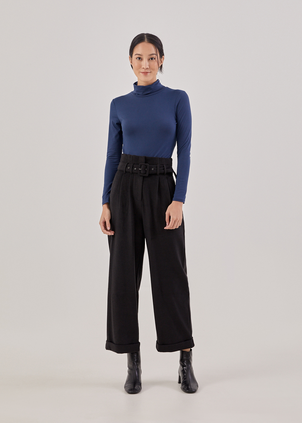 

Avian Belted Straight Leg Trousers-014-S