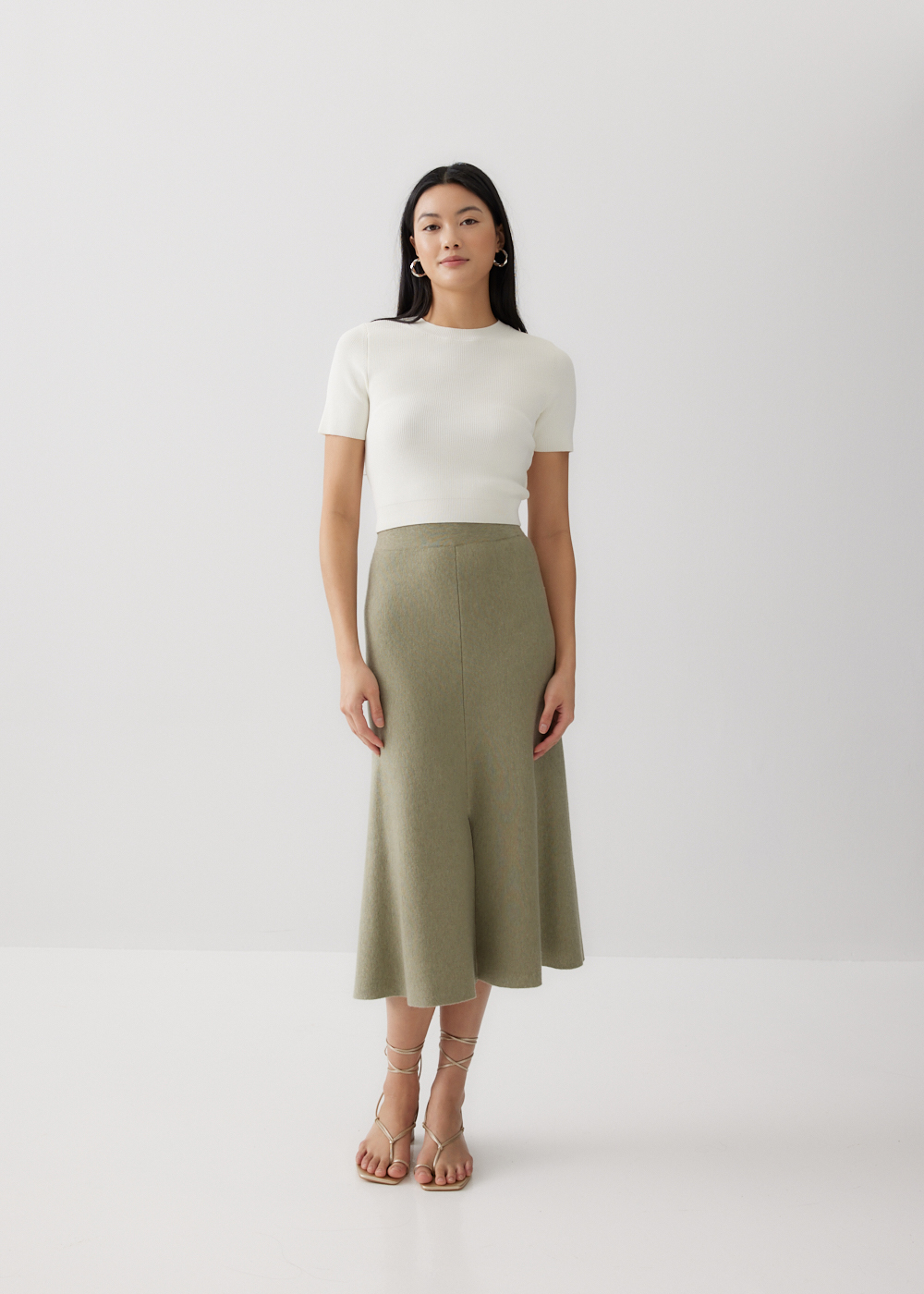 

Alaska Elastic Knit Midi Dress-149-L