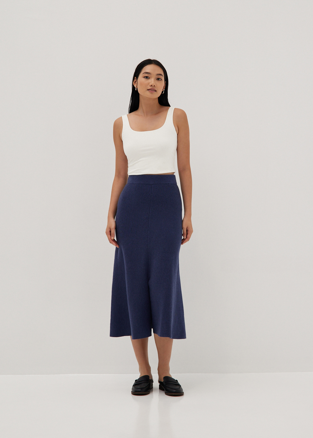 

Alaska Elastic Knit Midi Skirt-169-S