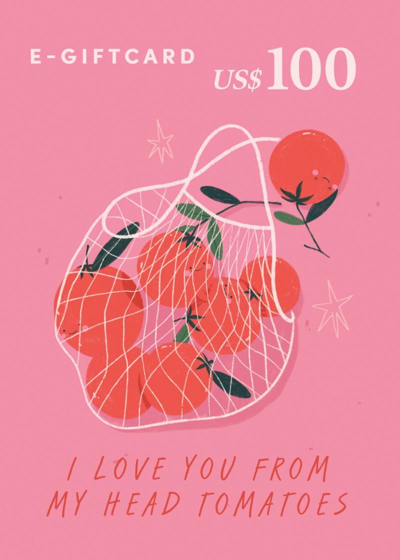 Love, Bonito e-Gift Card - Tomatoes - US$100