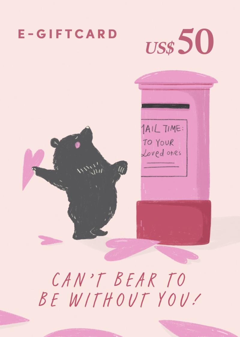 Love, Bonito e-Gift Card - Bear - US$50