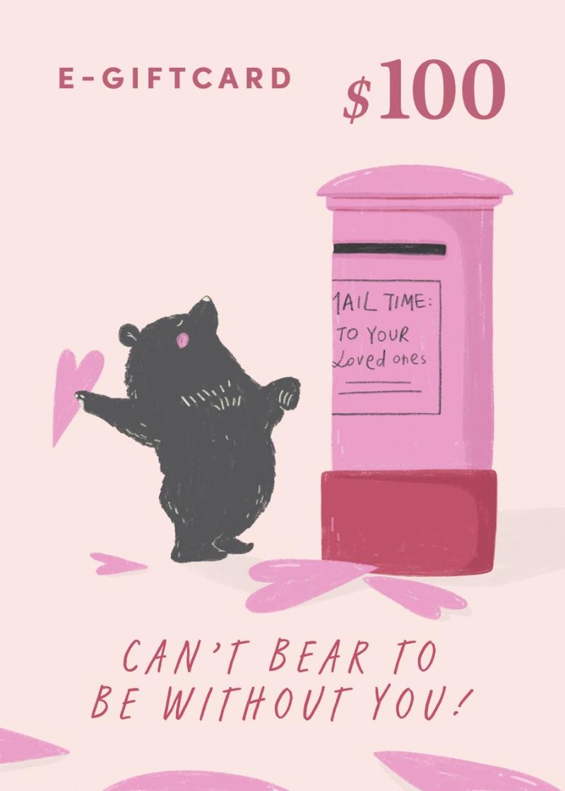 Love, Bonito e-Gift Card - Bear - $100