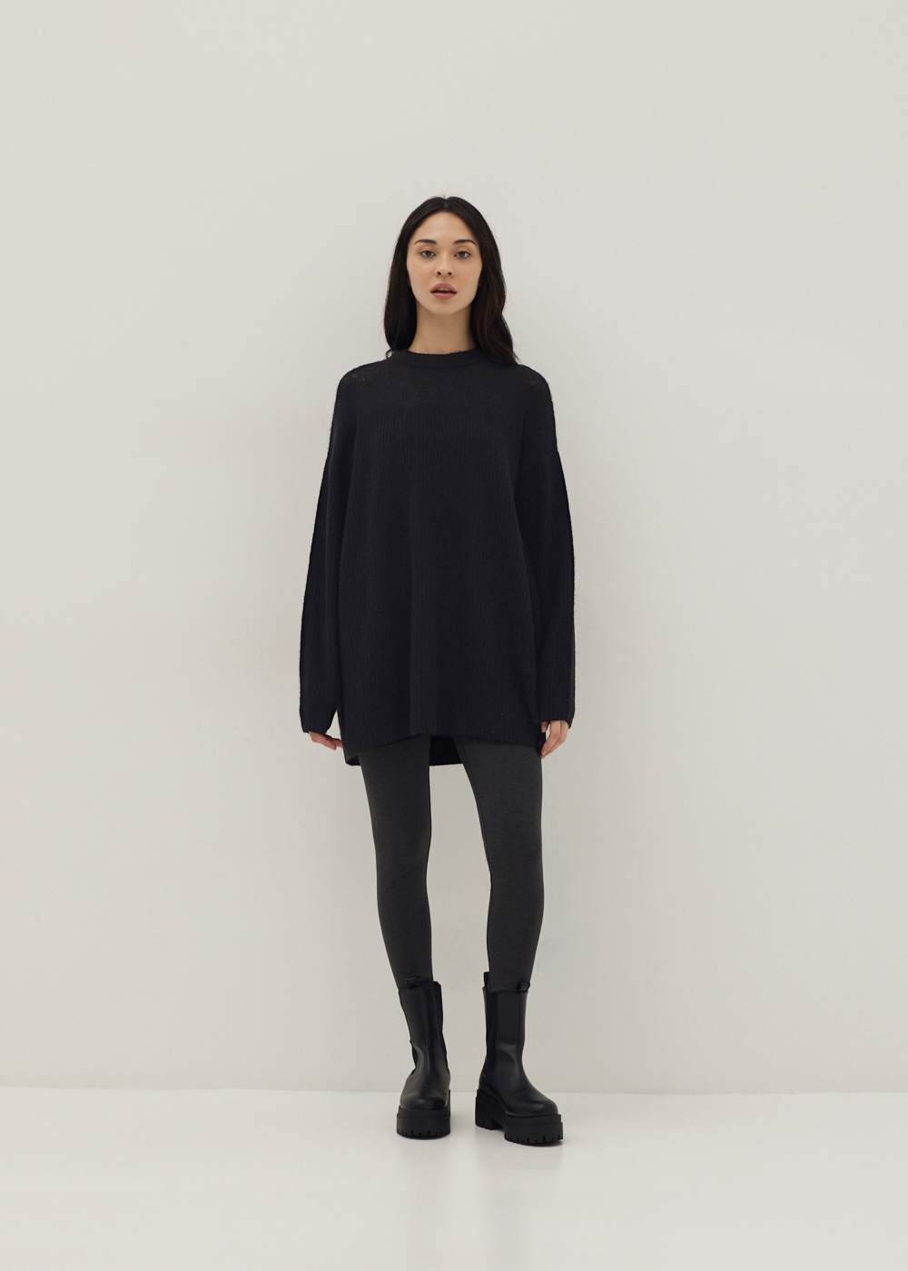 

Emilia Oversized Wool Blend Sweater-014-XL