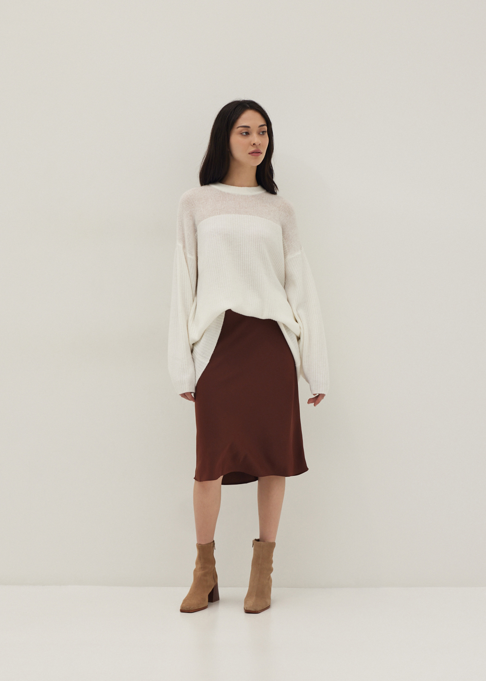 

Emilia Oversized Wool Blend Sweater-031-L