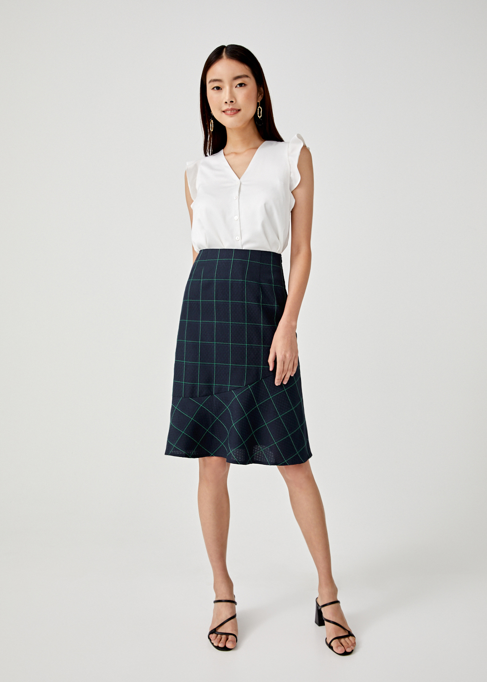 checkered skirt tall