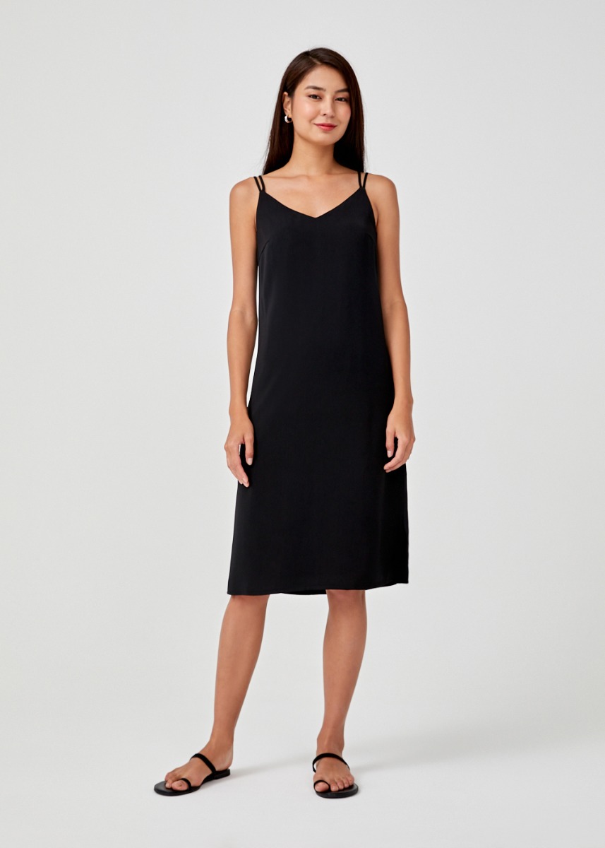 L’Or Back Cross Camisole Dress