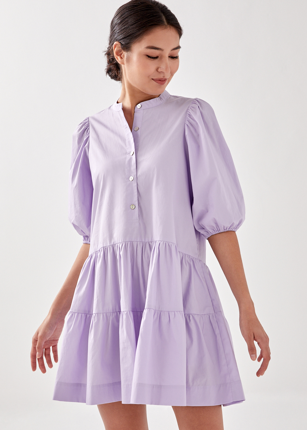 Puff sleeve swing dress Clearance