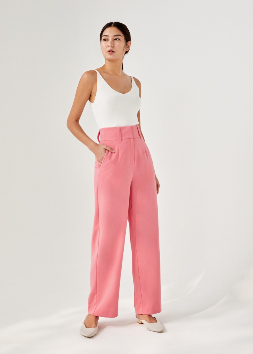 

Morie High Waisted Straight Leg Pants-036-XS