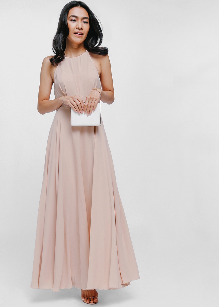 bautrice mesh maxi dress