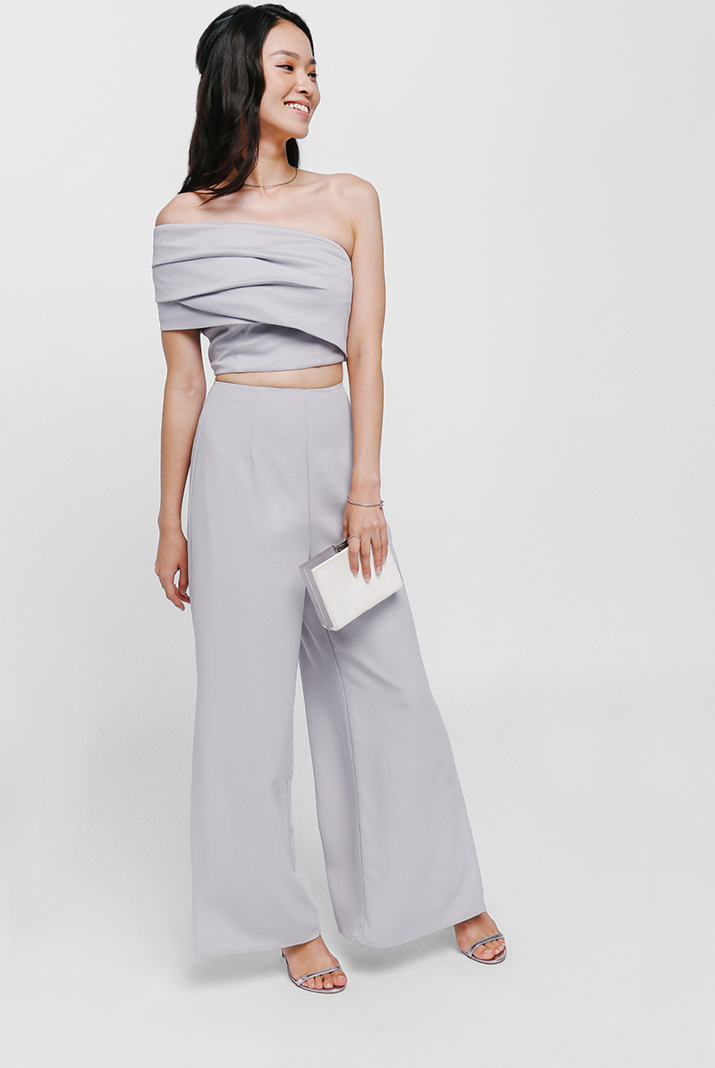 Side slit 2025 wide leg pants