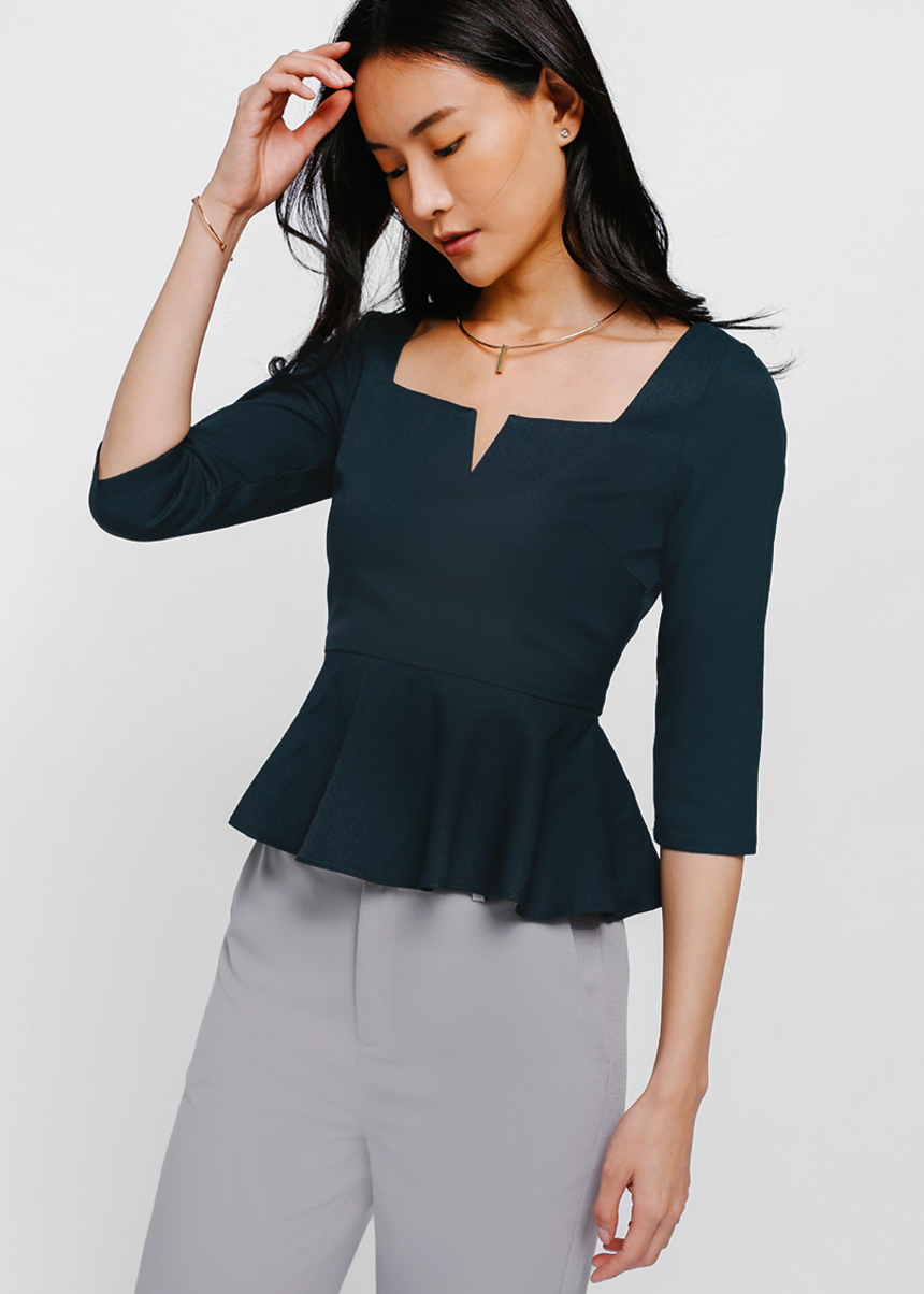 love bonito peplum top