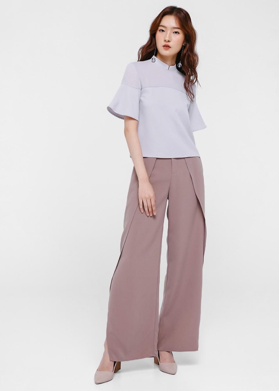 Buy Lamees Flutter Sleeve Top @ Love, Bonito Singapore