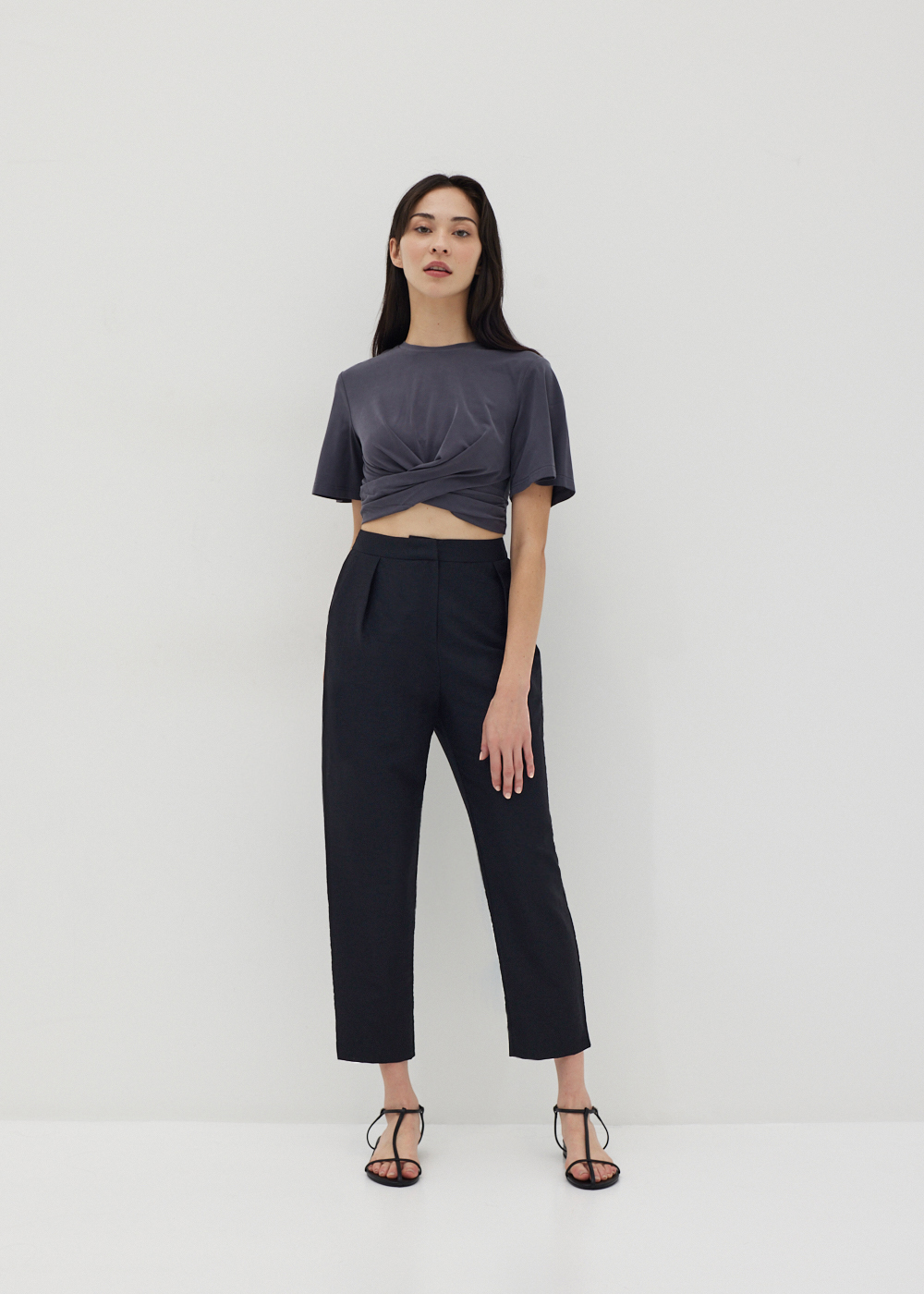 

Jordyn Cropped Peg Leg Pants-014-XXS