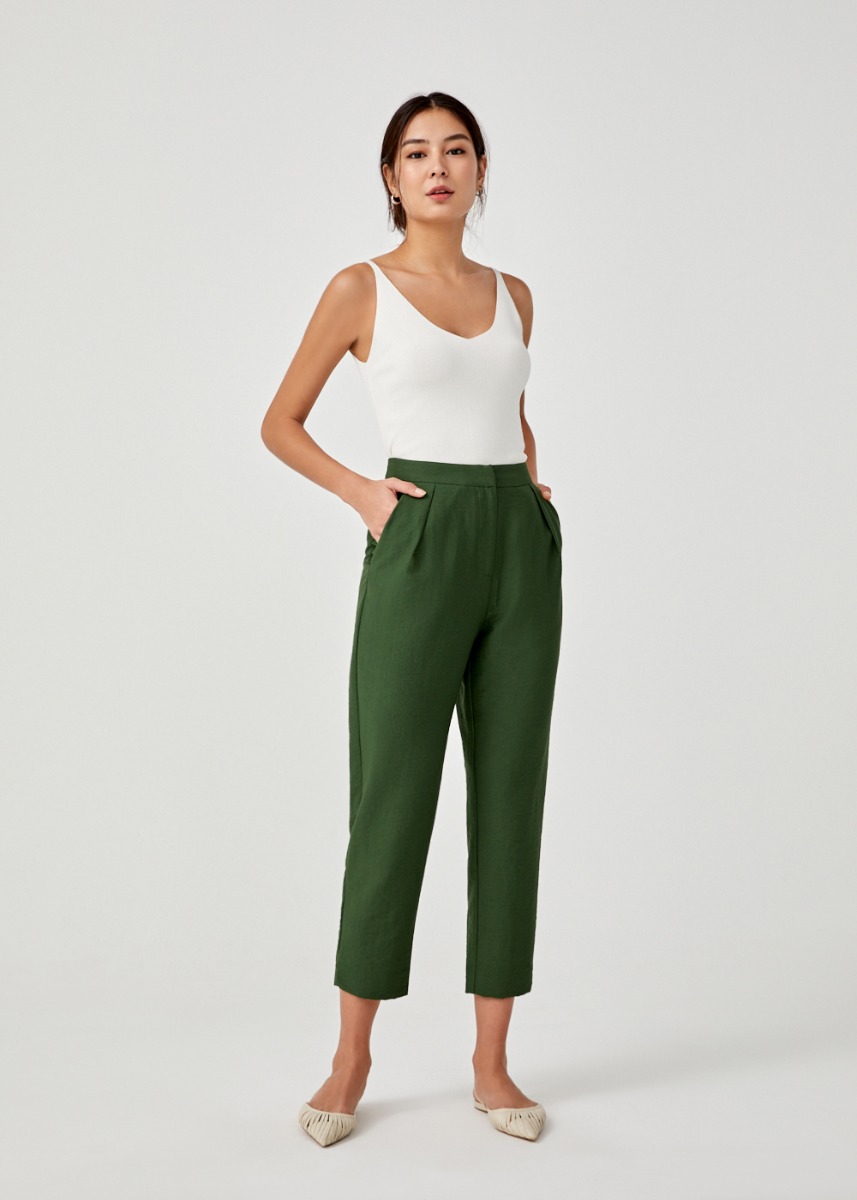 

Jordyn Cropped Peg Leg Pants-079-M