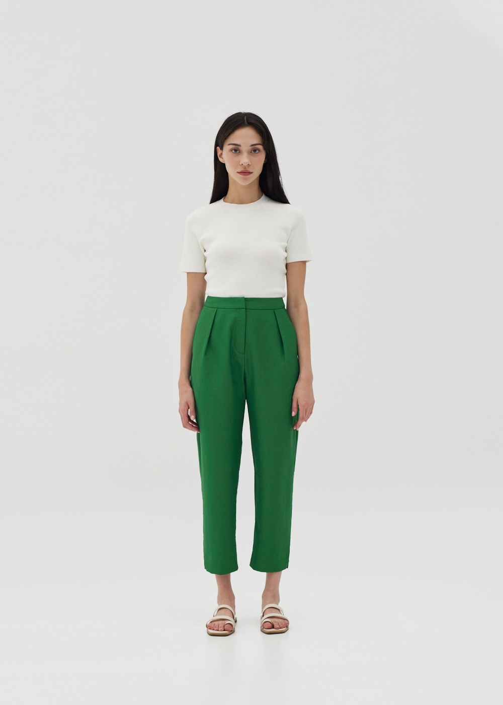 

Jordyn Cropped Peg Leg Pants-366-XXS