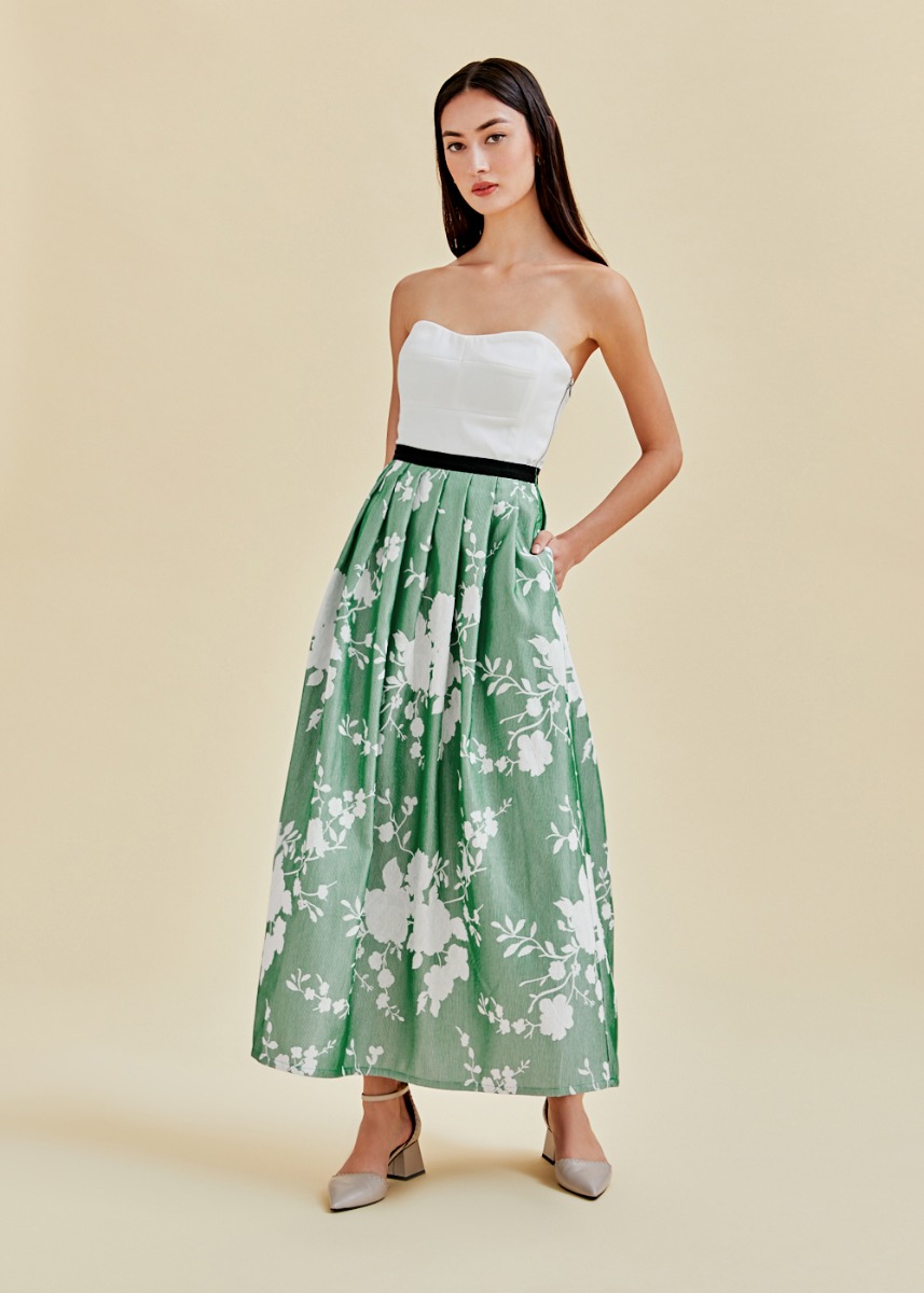 

Aliz Jacquard Maxi Skirt-006-XS