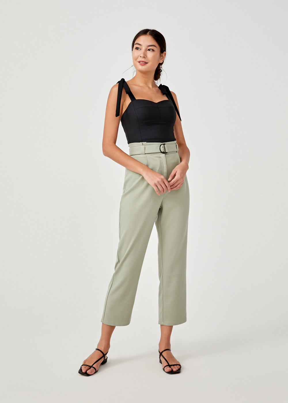 Buy Elda Padded Tie Shoulder Top @ Love, Bonito Singapore | Shop