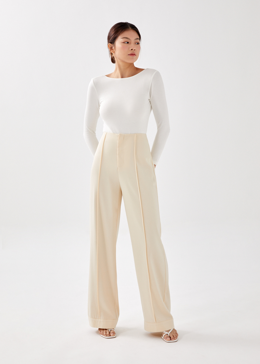 Buy Robyn Pintuck Column Trousers 