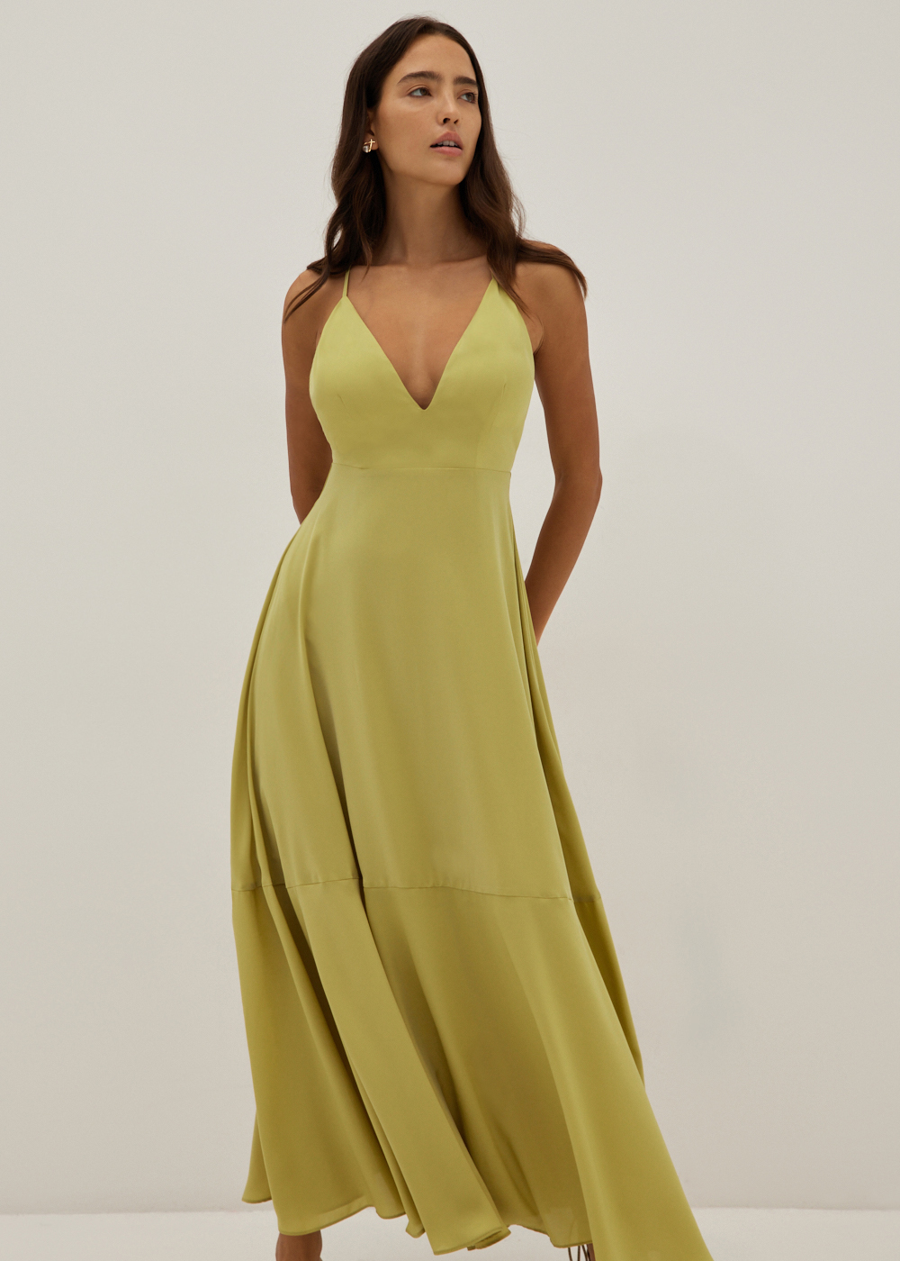 Buy Kaleni Padded Plunge Maxi Dress @ Love, Bonito Singapore | Shop ...