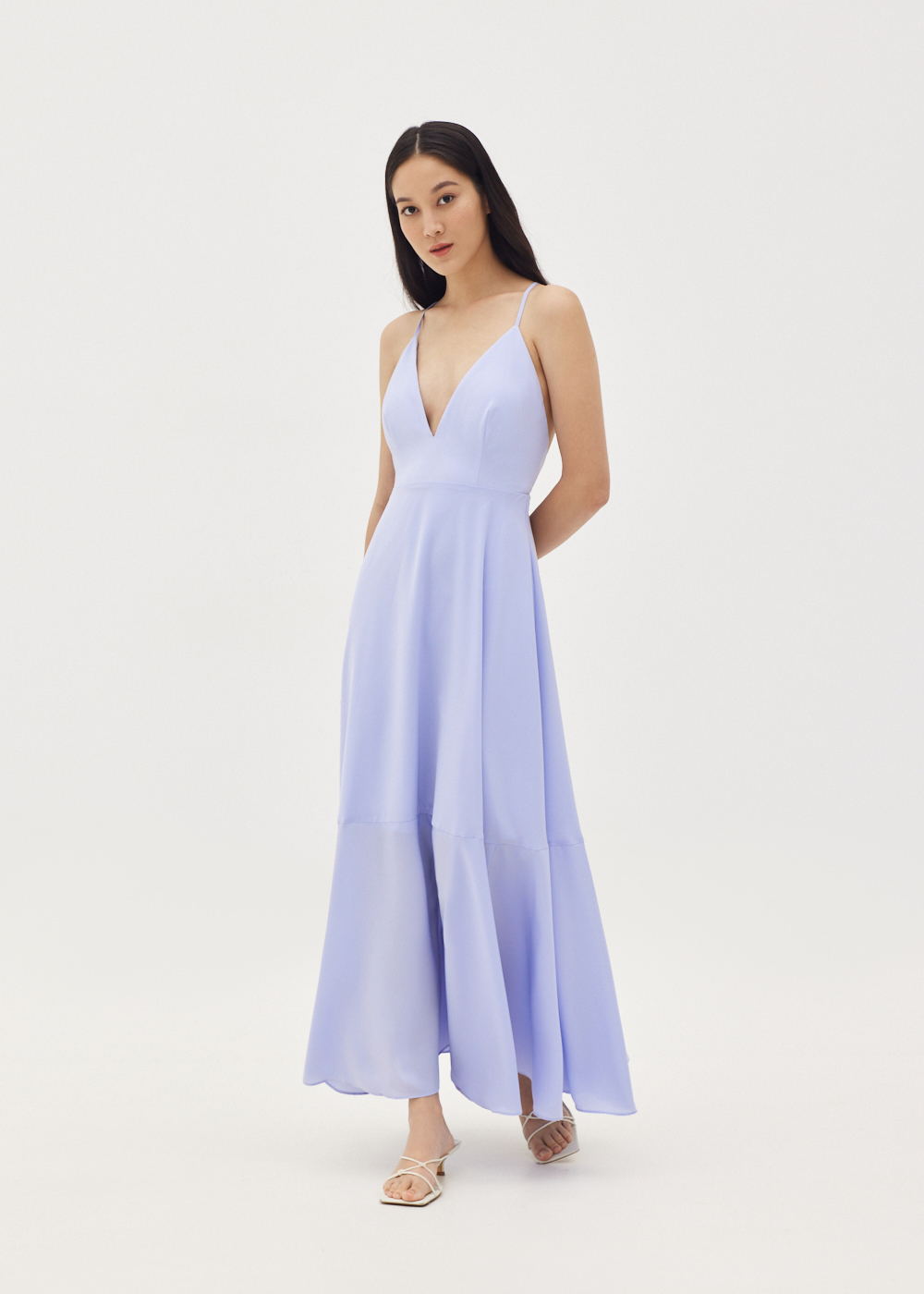 

Kaleni Padded Plunge Maxi Dress-261-XXS