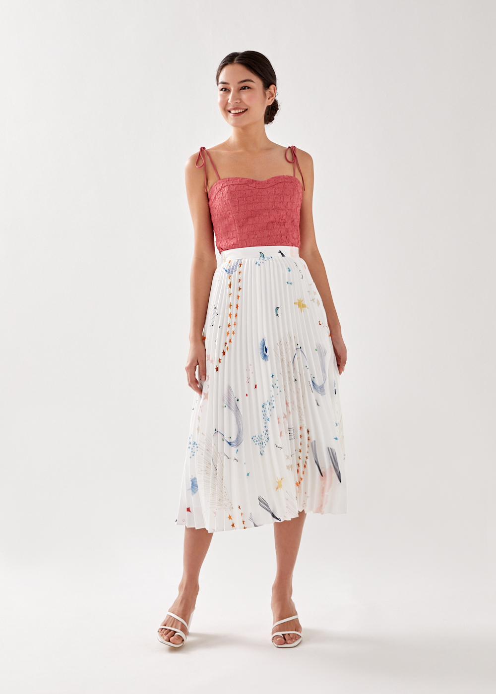 celestial midi skirt