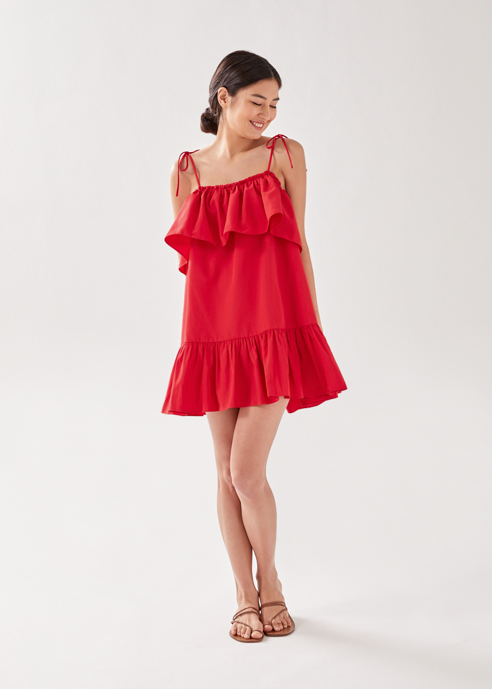 ruffle swing dress