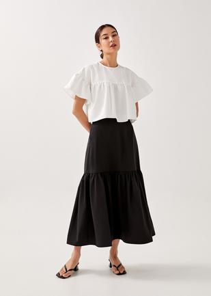 Holly Ruffle Cropped Top