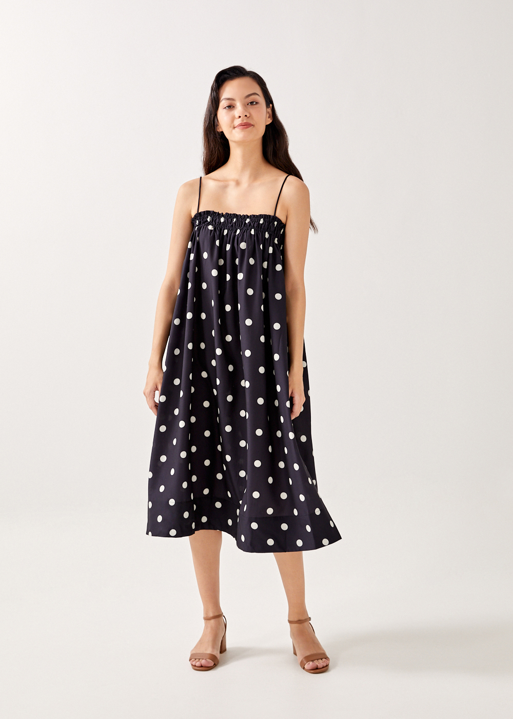 

Dreya Polka Dot Midaxi Dress-014-M