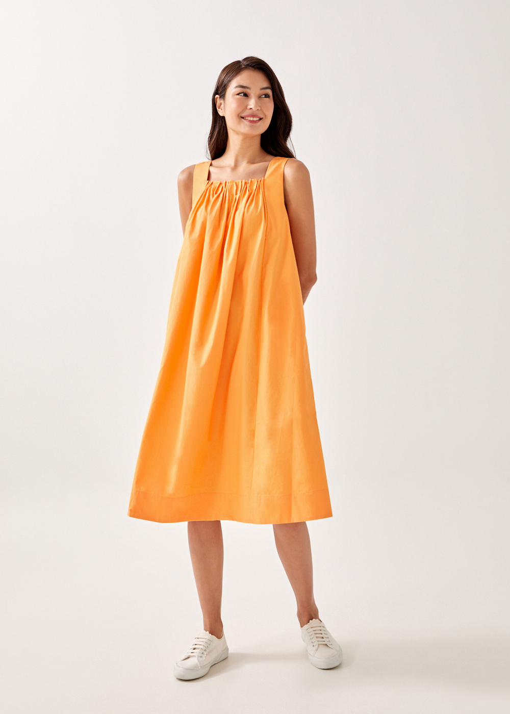 Cotton trapeze clearance dress