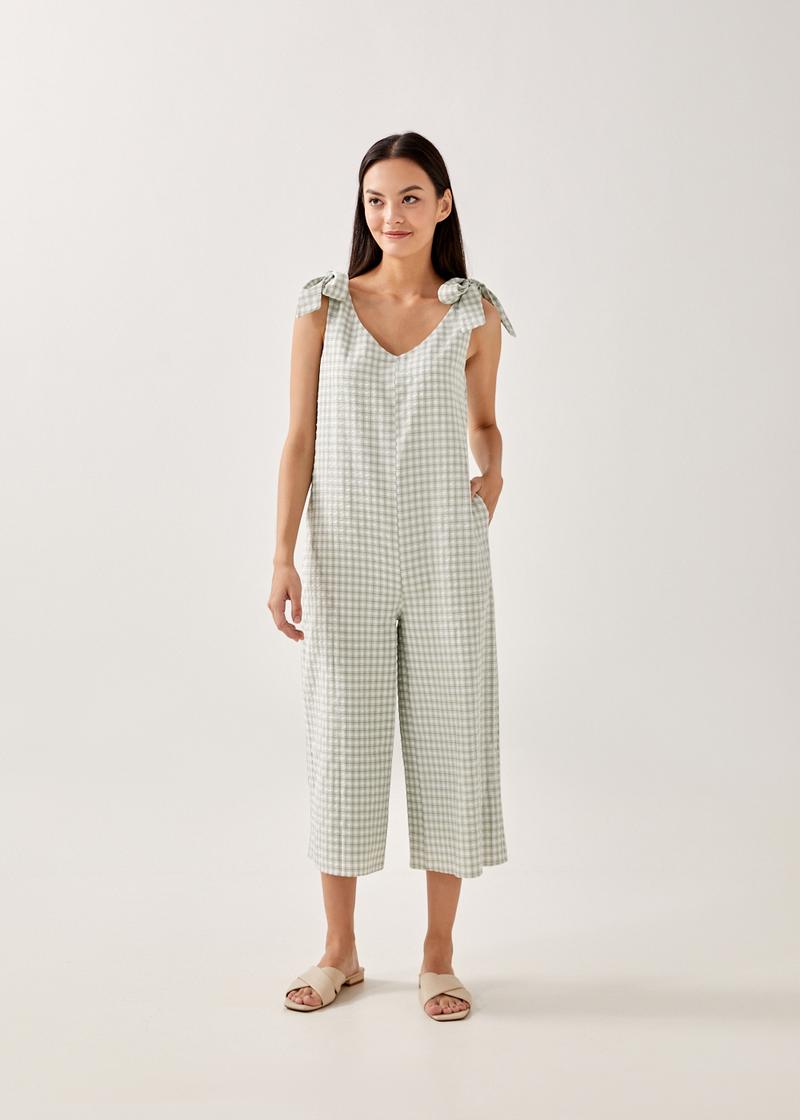 Mynor Gingham Relaxed Jumpsuit