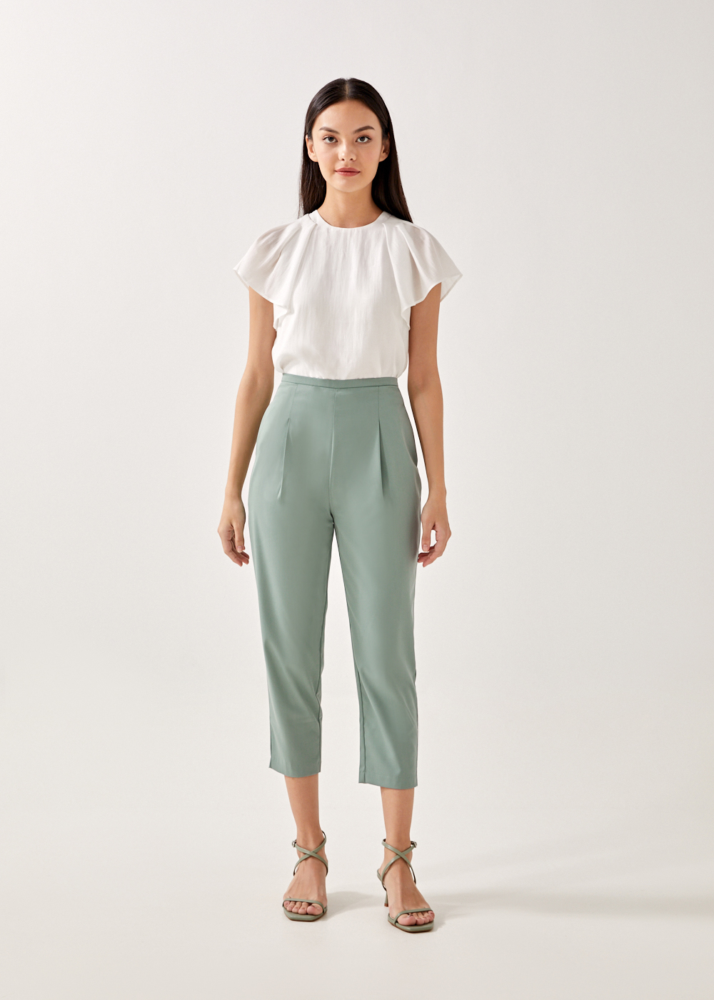 

Banita Tailored Peg Leg Pants-410-M