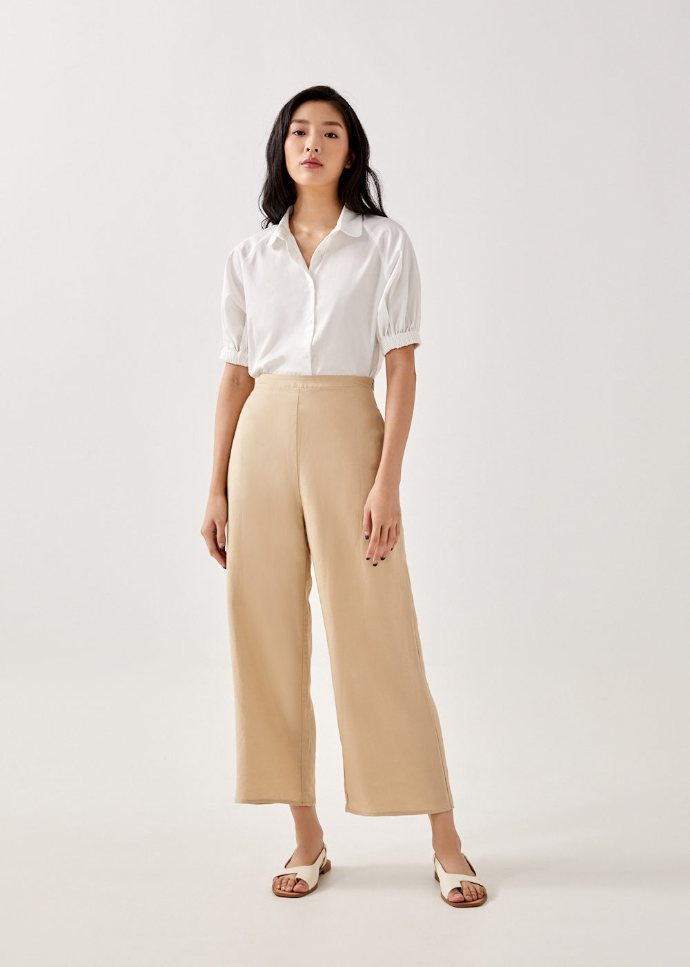 

Audria Linen Straight Leg Pants-082-M