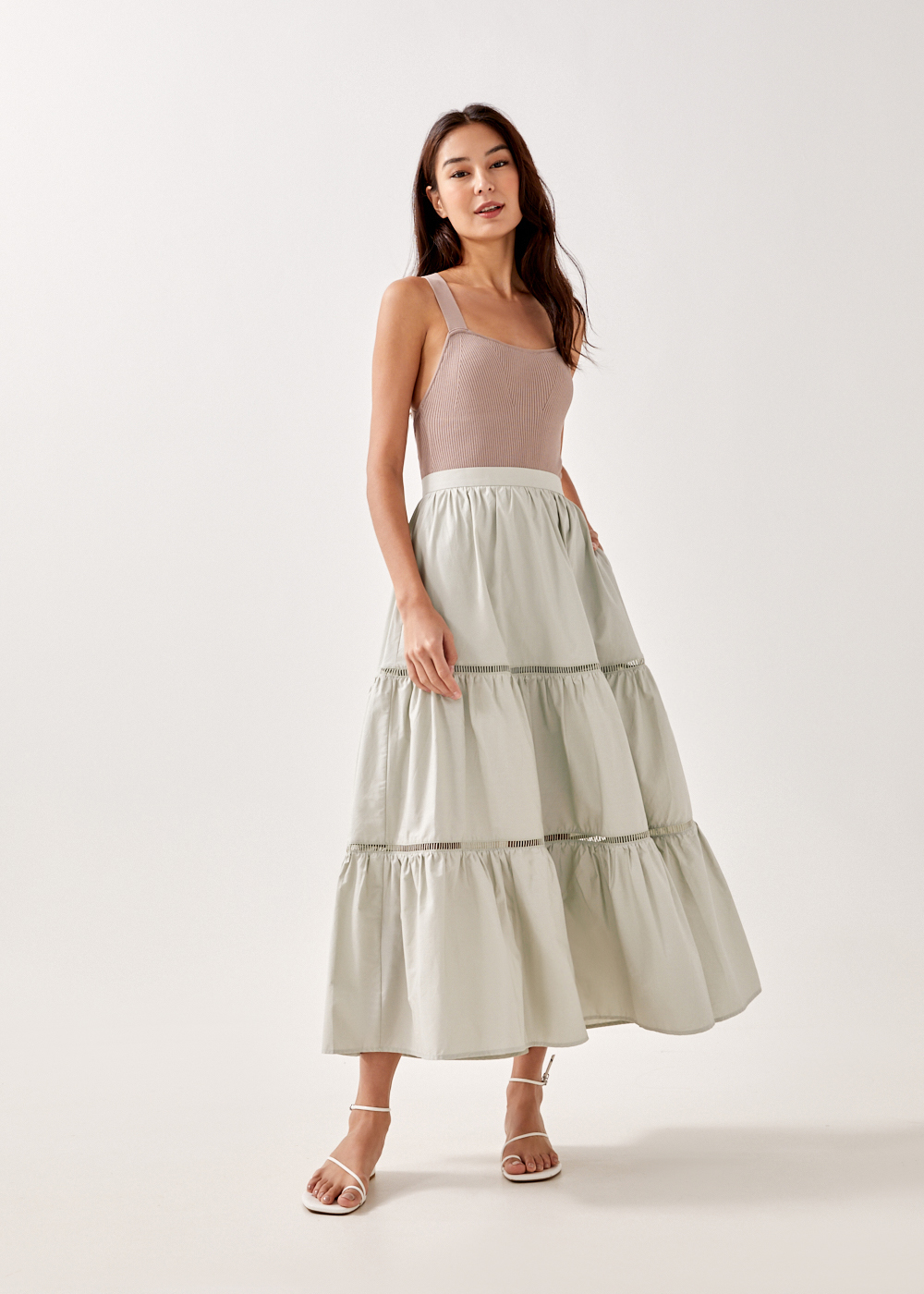 

Harlie Tiered Flare Skirt-161-S