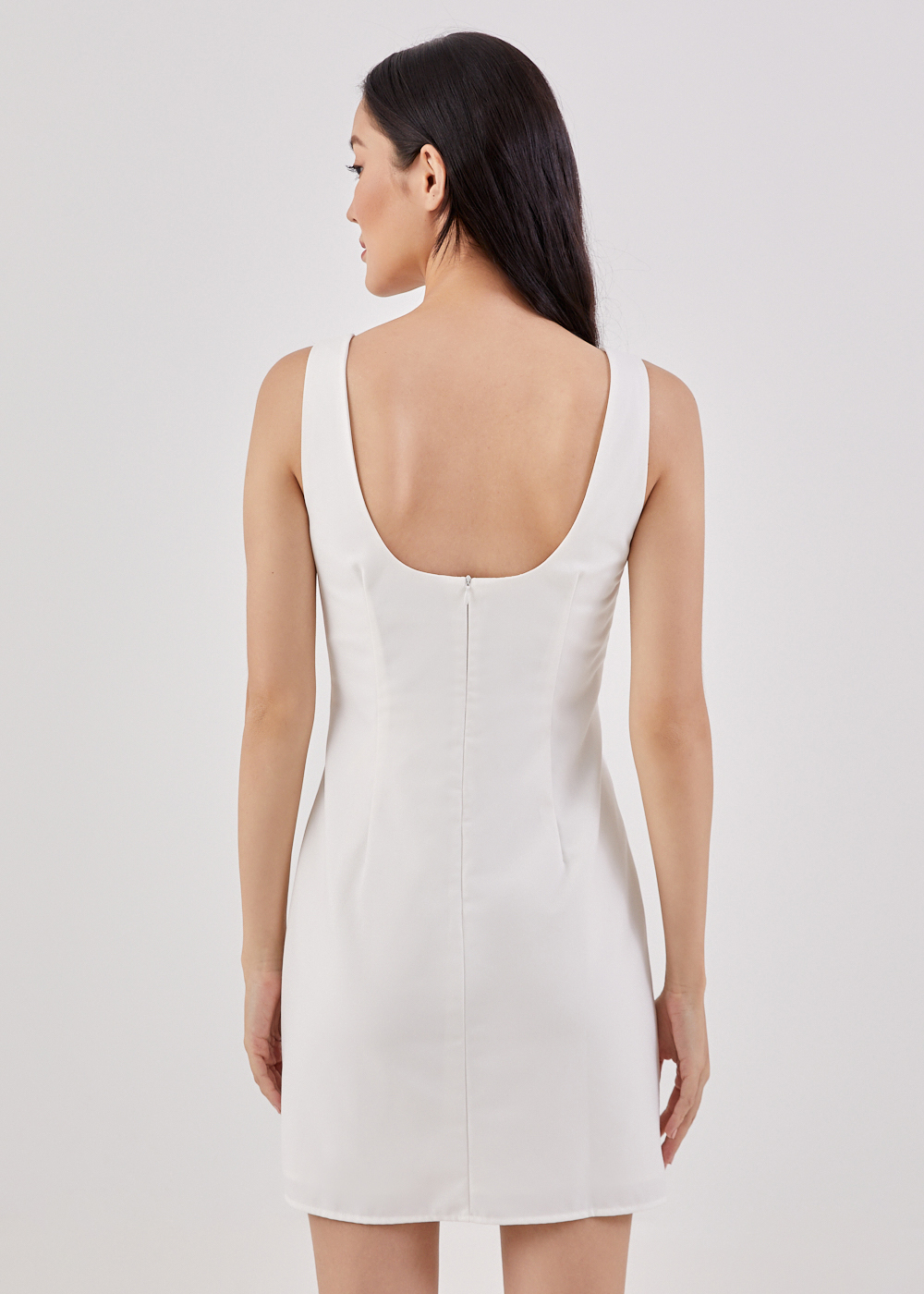 square neck shift dress