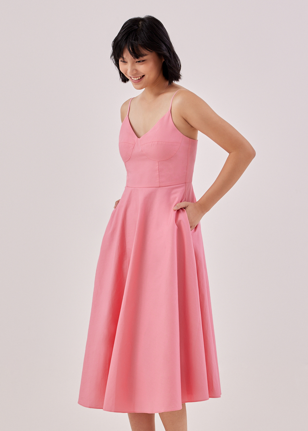 Buy Kalysta Padded Bustier Fit & Flare Dress @ Love, Bonito Singapore ...