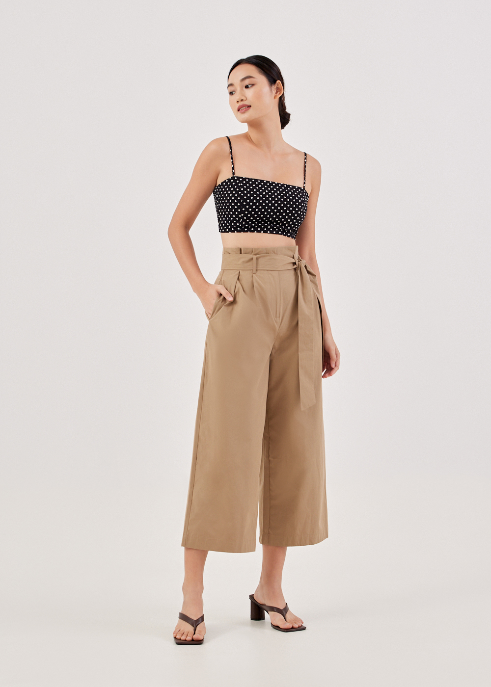 

Carys Paperbag Straight Leg Pants-274-M