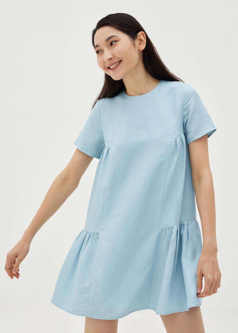 Buy Karsyn Linen Tiered Swing Dress Love Bonito Shop Women S Fashion Online Shop New Arrivals Online Love Bonito Women S Fashion