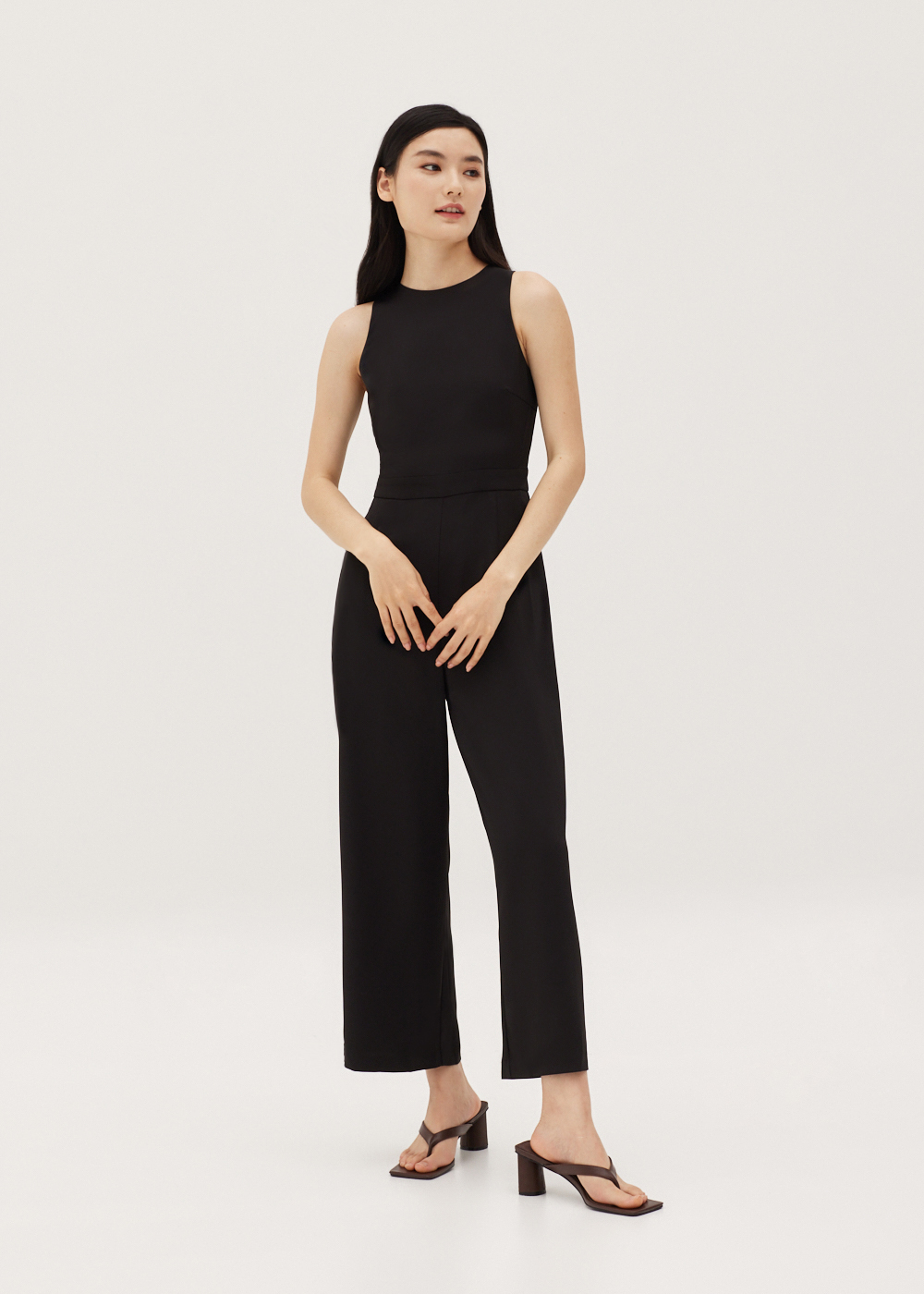 

Elivia Wide Leg Tie Back Jumpsuit-014-XL