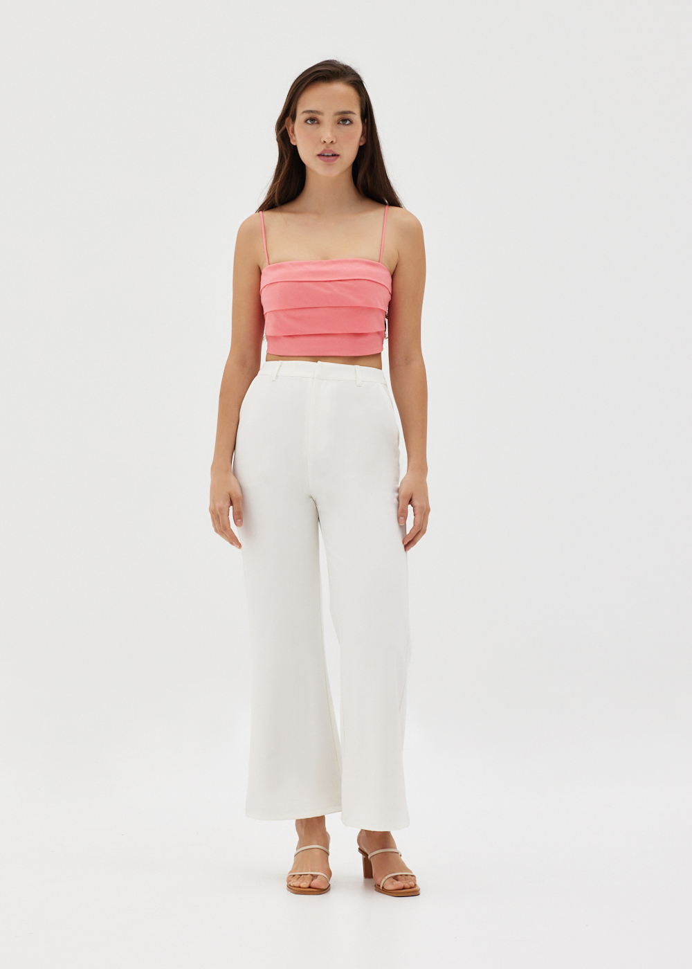 

Coreela Padded Pleated Crop Top-036-XXL