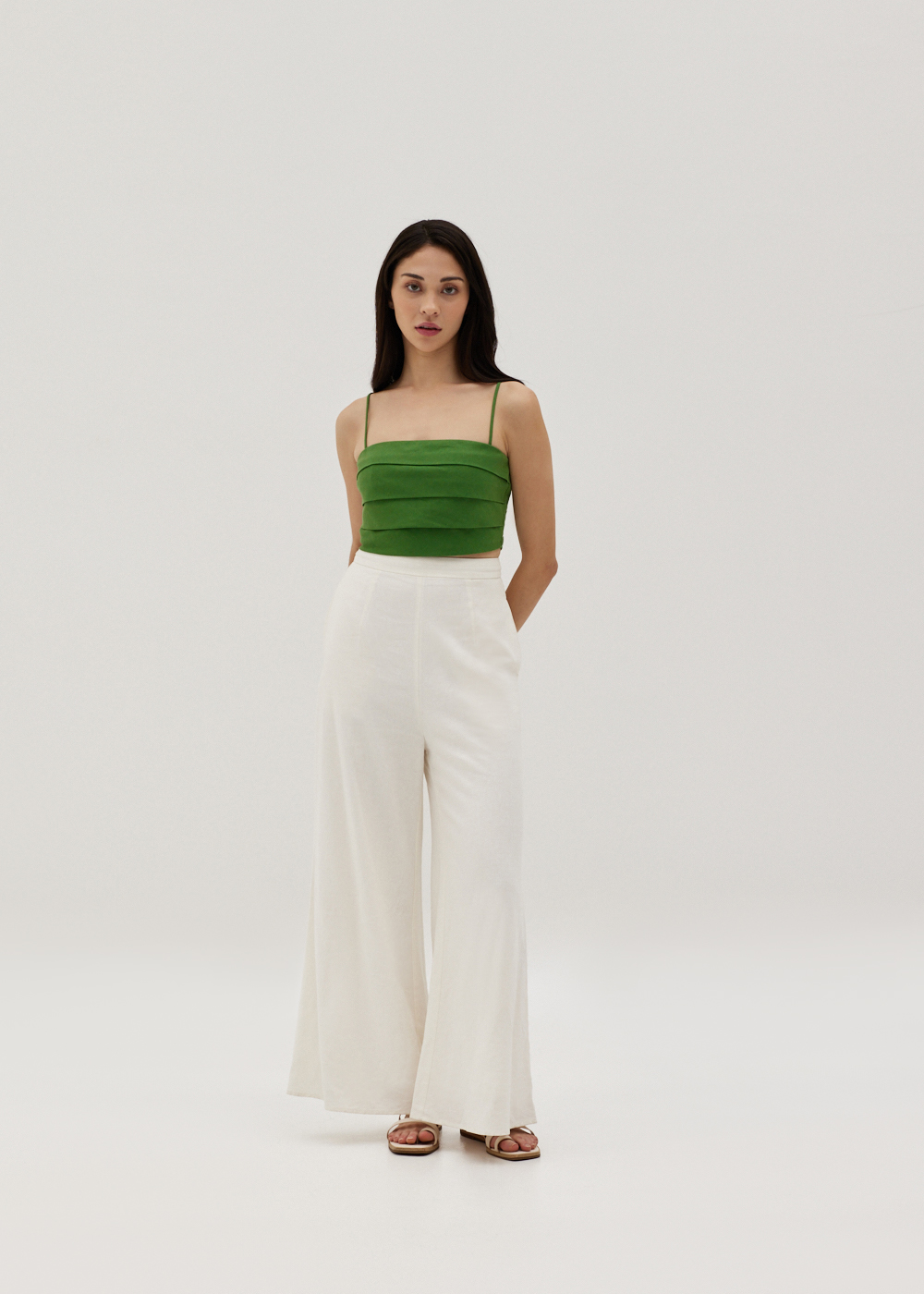 

Coreela Padded Pleated Crop Top-366-XXL