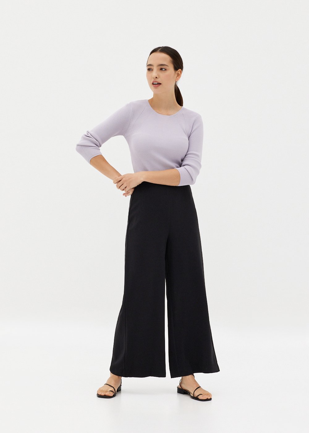 

Maurie Wide Leg Pants -014-M