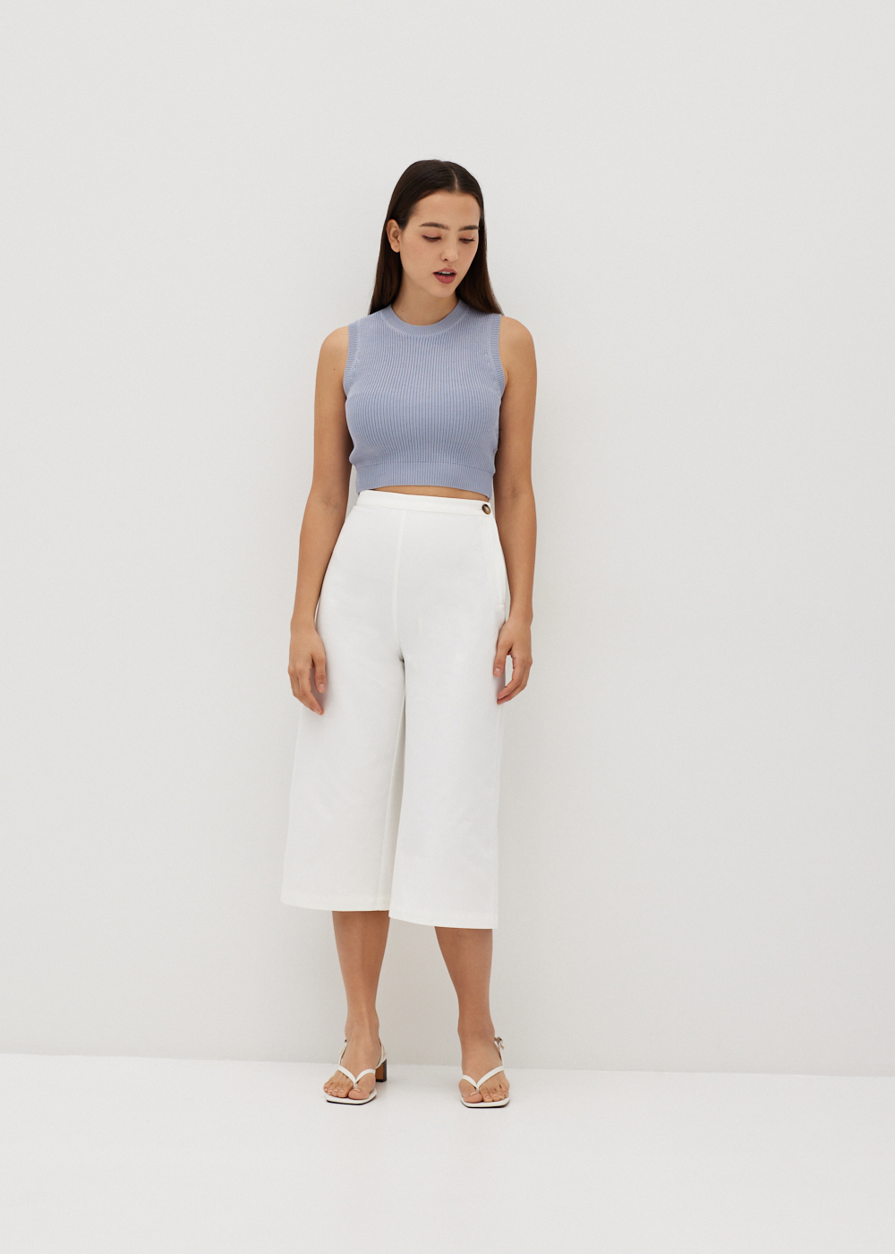 

Jakayla Cotton Twill Wide Leg Pants-031-XS