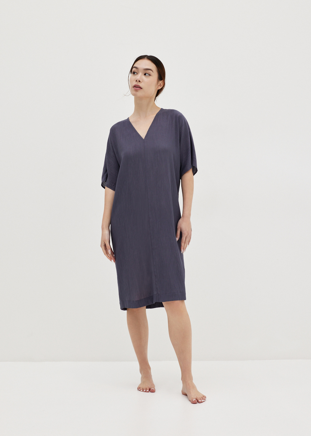 

Devina Textured Kaftan Lounge Dress-169-M