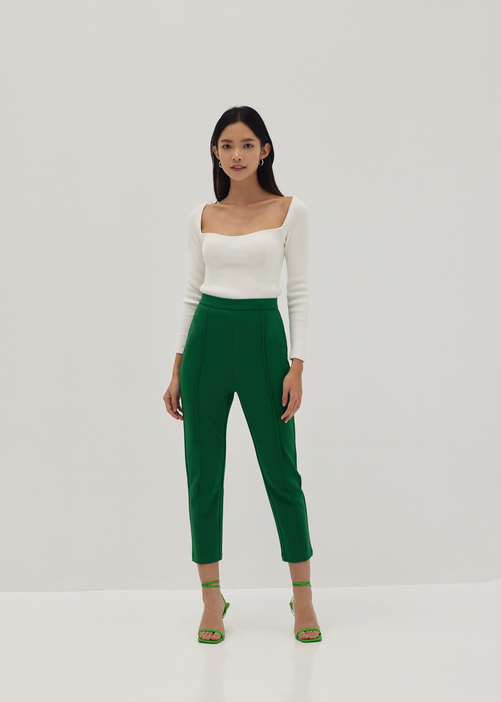 

Lena Pintuck Tailored Pants-006-XS