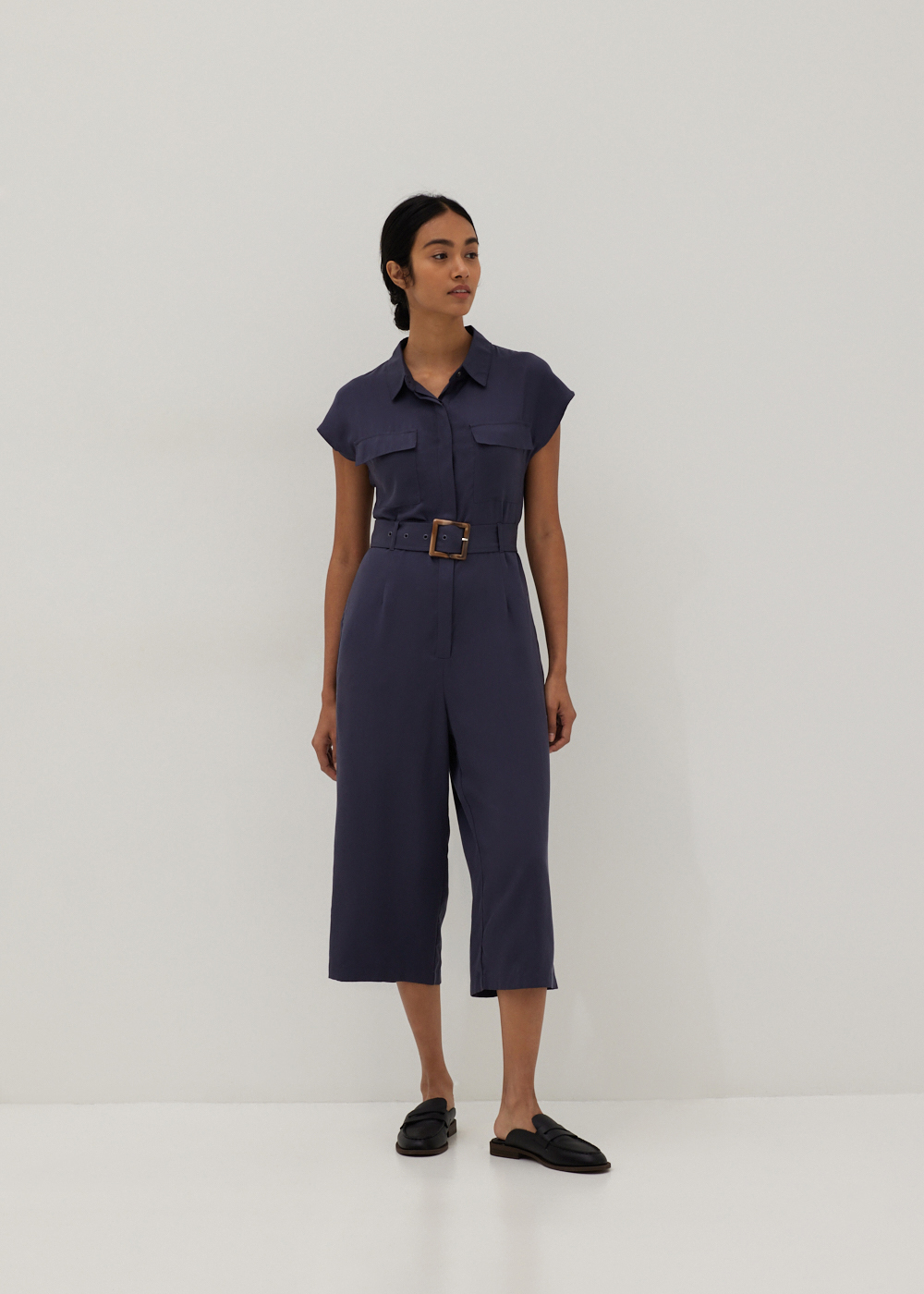 

Lousia Tailored Collared Jumpsuit-169-XS