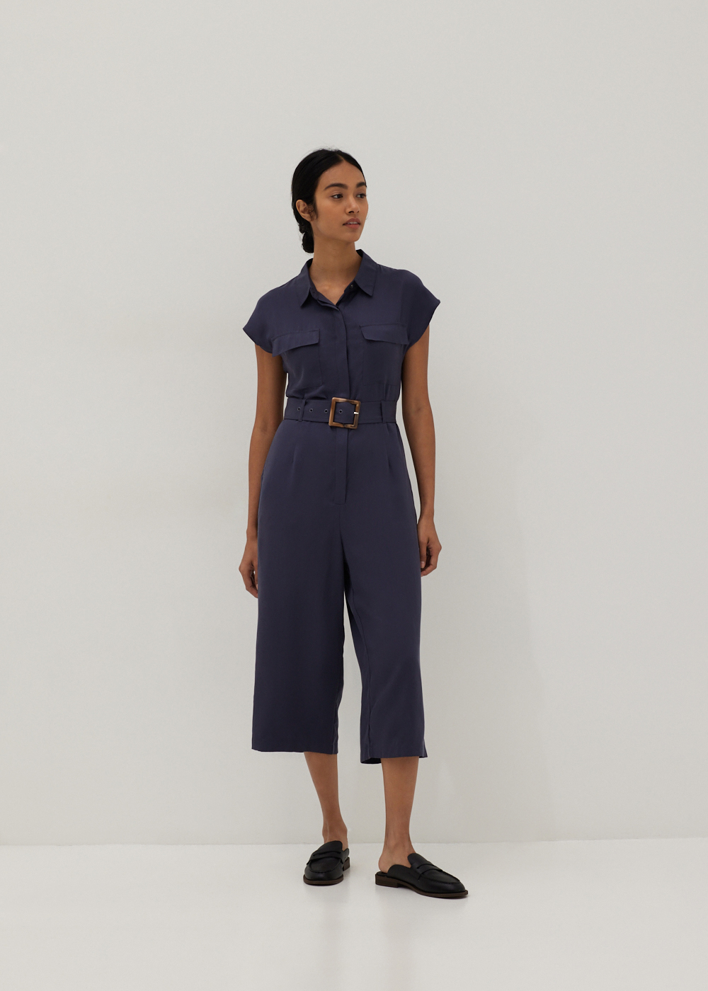 

Lousia Tailored Collared Jumpsuit-169-M