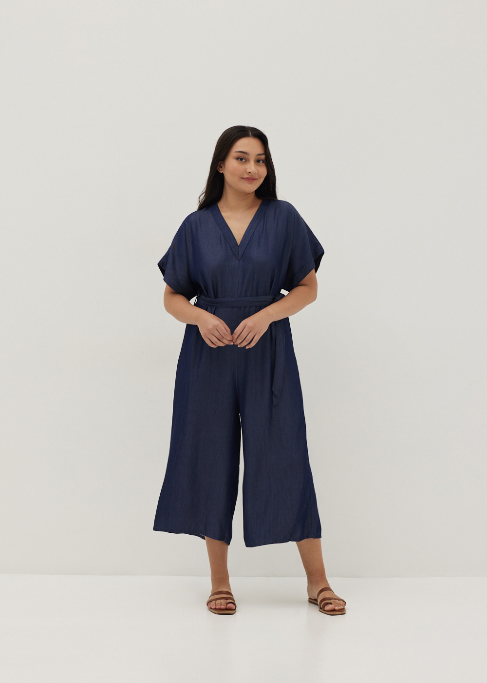 

Callie Chambray Jumpsuit-411-S