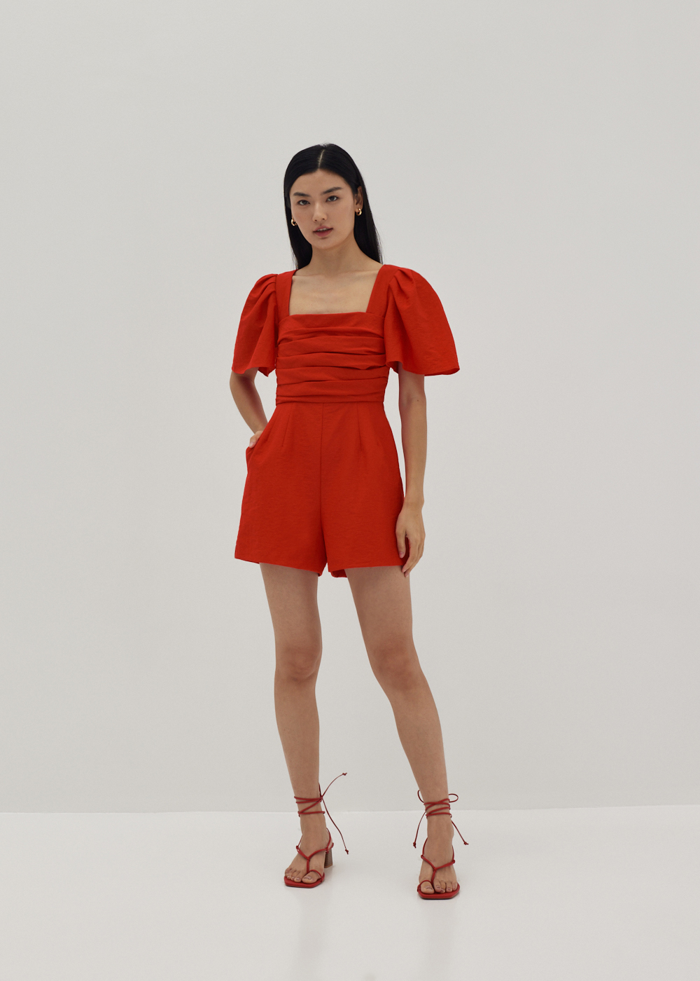 

Jia Flare Sleeve Romper-278-S