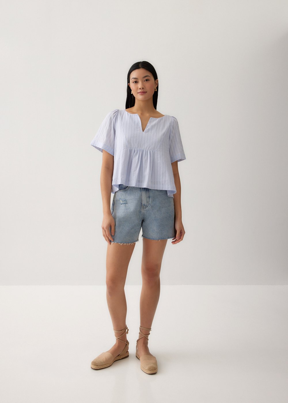 

Misha Relaxed Cotton Blouse-261-S