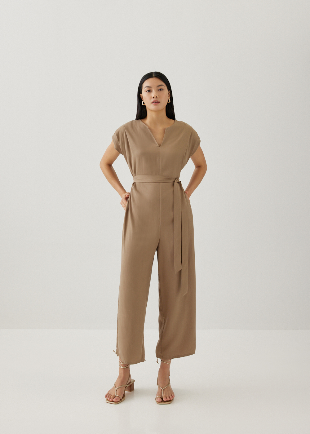 

Bambi Relaxed Pleat Jumpsuit-274-L